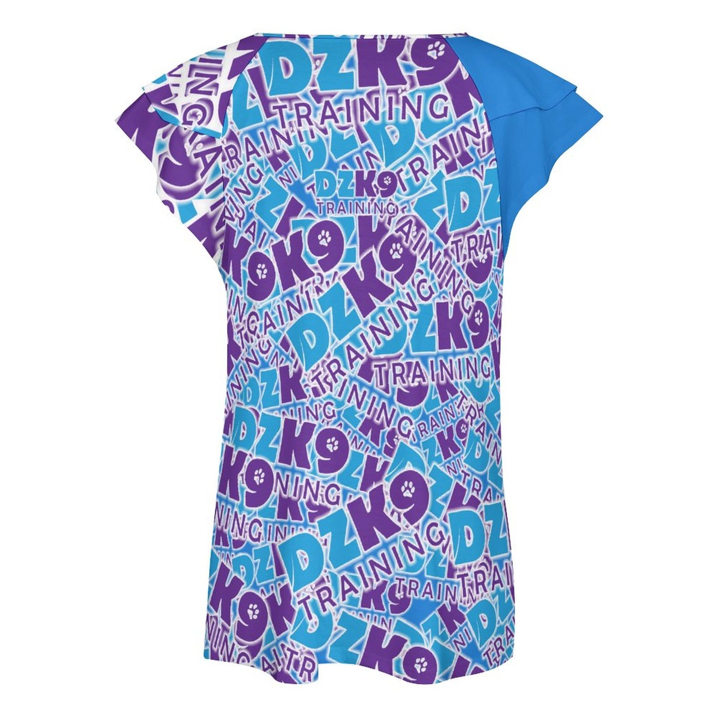 Ruffle V-Neck T-Shirt BUT (All-Over Printing)