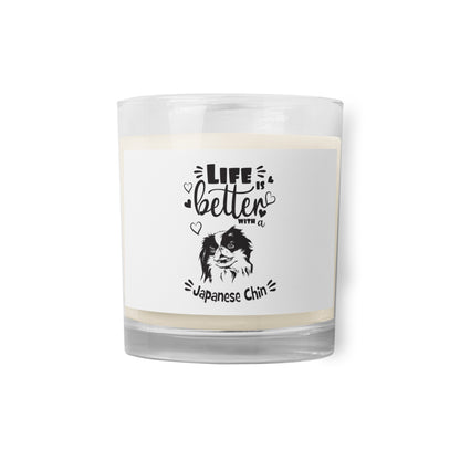 JAPANESE CHIN Glass jar soy wax candle