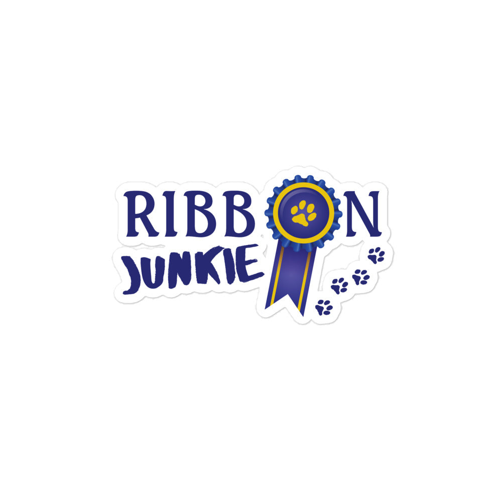 Ribbon Junkie sticker