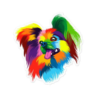 PAPILLON RAINBOW STICKER