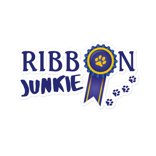 Ribbon Junkie sticker