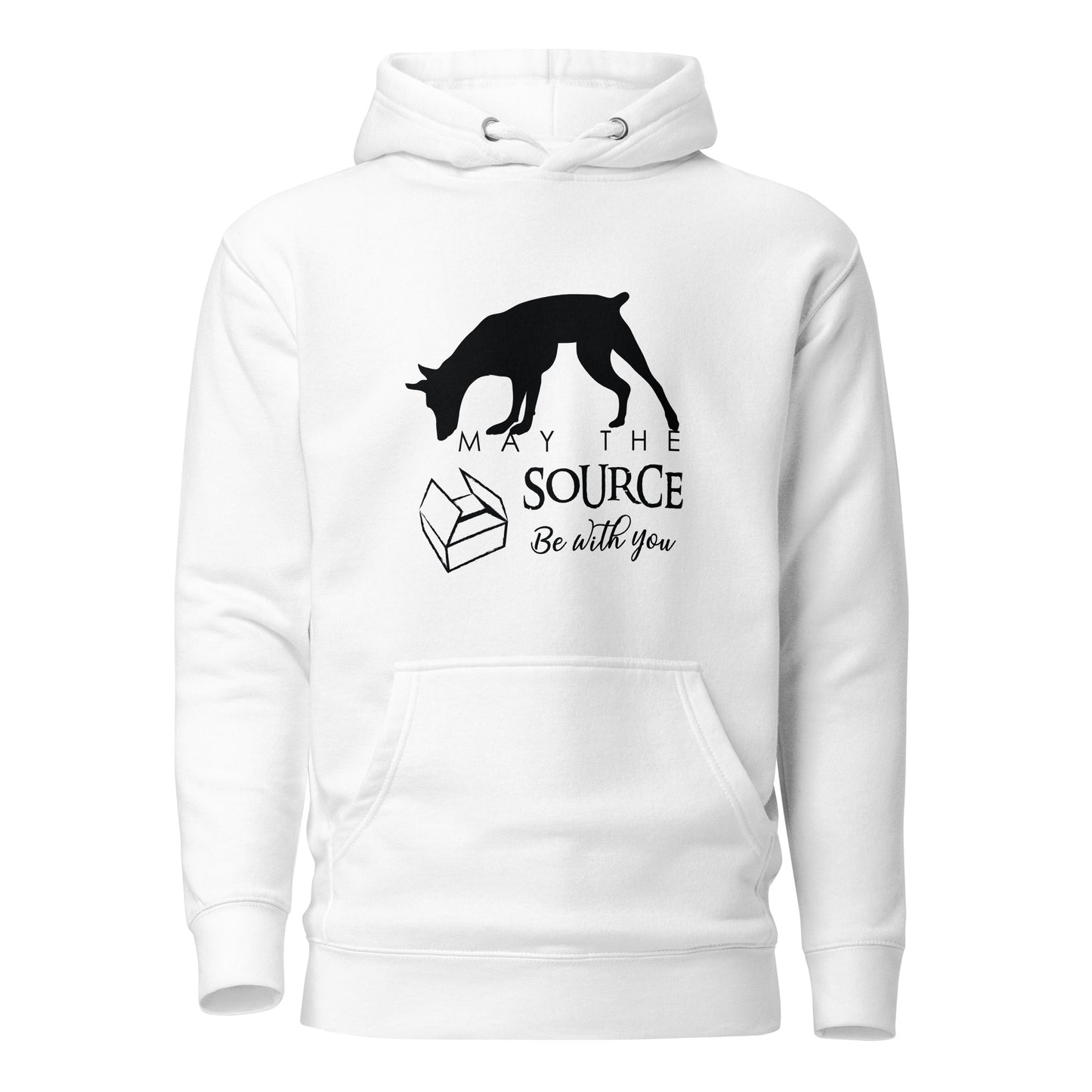 May the source be with you - DOBIE - Unisex Hoodie White