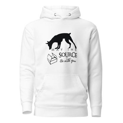 May the source be with you - DOBIE - Unisex Hoodie White