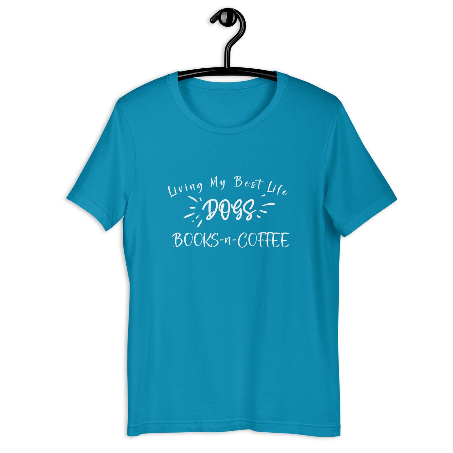 DOGS BOOKS COFFEE - Unisex t-shirt