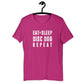 EAT SLEEP DISC DOG  - Unisex t-shirt