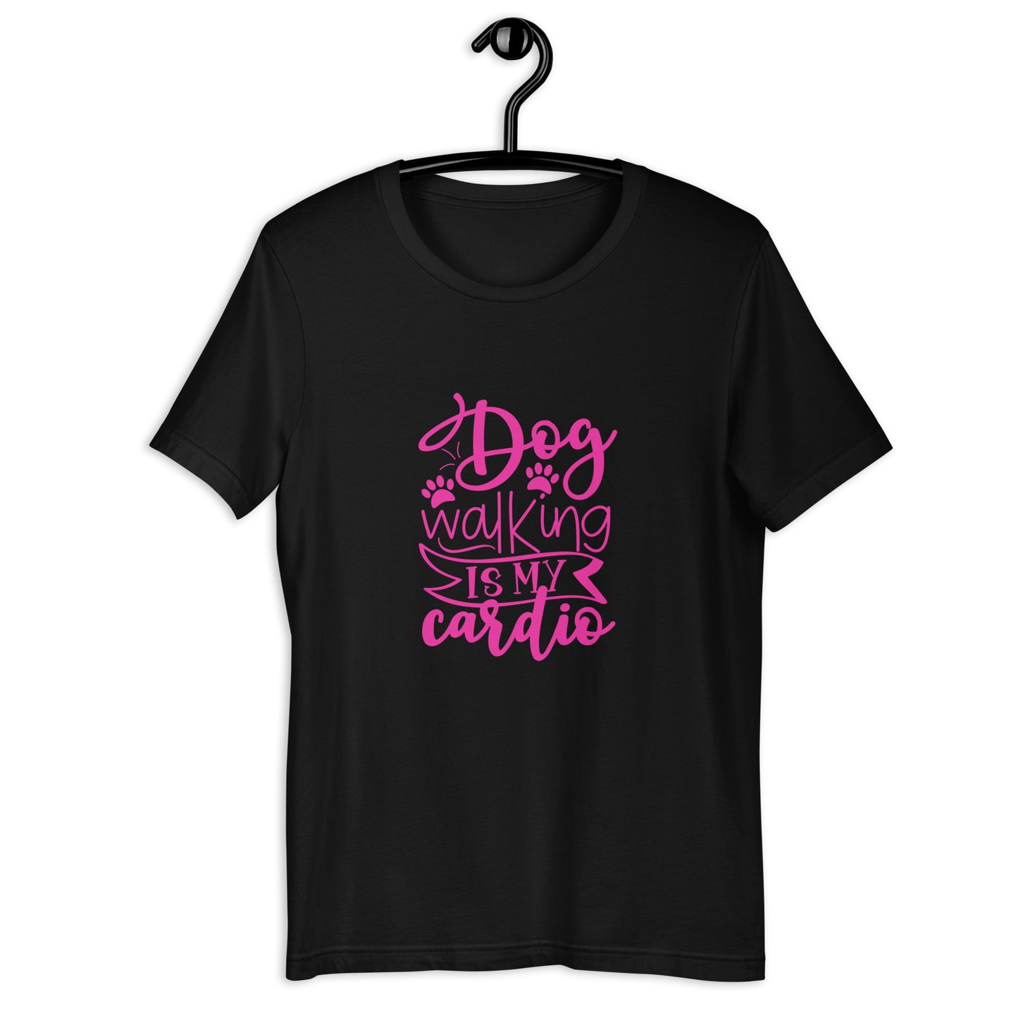 DOG WALKING IS MY CARDIO - Unisex t-shirt