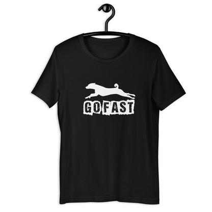 GO FAST - Basenji  - Unisex t-shirt