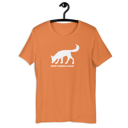 SNIFF SEARCH ALERT - DOG - Unisex t-shirt