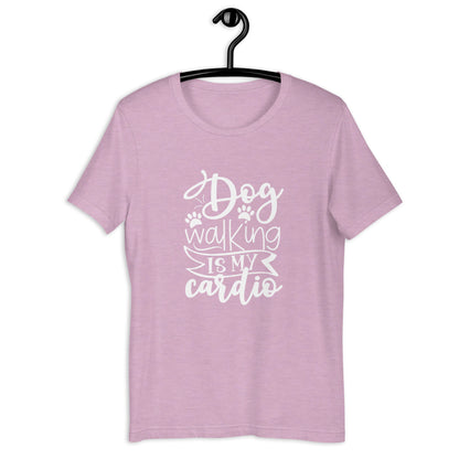 DOG WALKING  WHITE - Unisex t-shirt