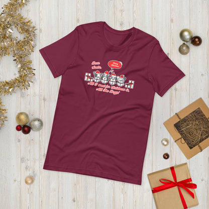 SANTA - WANT ALL THE DOGS Unisex t-shirt