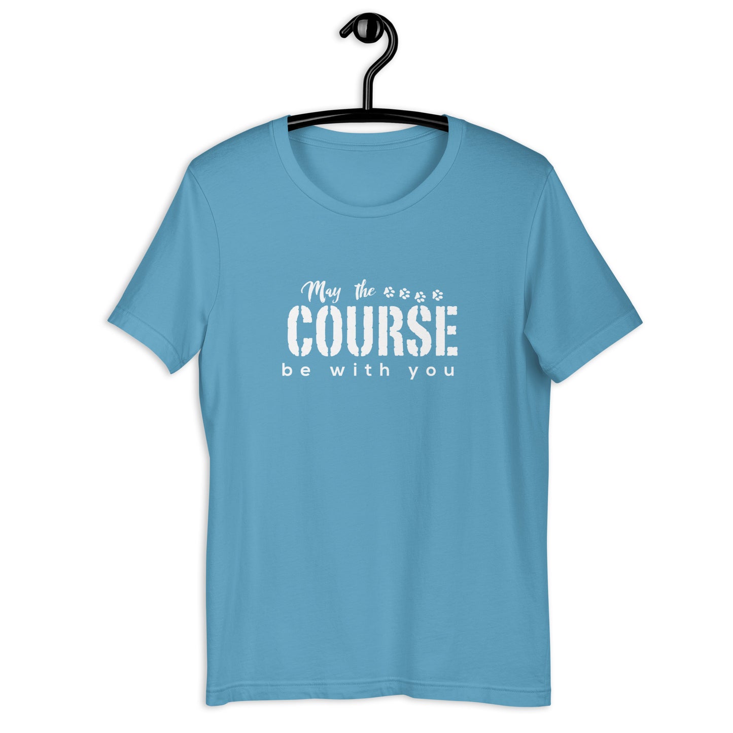 MAY THE COURSE - WHITE - Unisex t-shirt