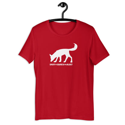 SNIFF SEARCH ALERT - DOG - Unisex t-shirt